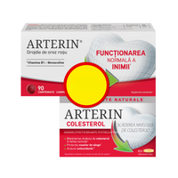 Pachet Arterin Colesterol + Arterin Functionarea normala a Inimii, 90 + 90 comprimate, Perrigo