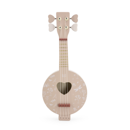 Jucarie din lemn Banjo, Pink, Label Label