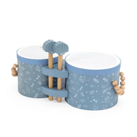 Jucarie din lemn Bongos, Blue, +18 luni, Label Label