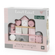Jucarie din lemn cuburi de constructie, Pink, Label Label 665227