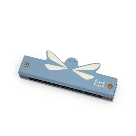 Jucarie din lemn Muzicuta, Blue, Label Label 665235
