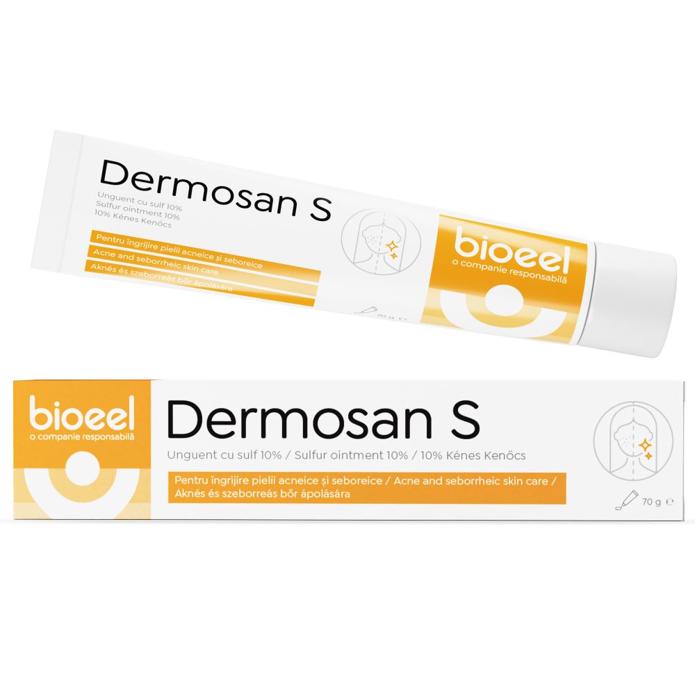 Dermosan S unguent cu sulf 10%, 70 g, Bioeel