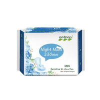 Absorbante Sensitive, Night, 8 bucati, Nateen