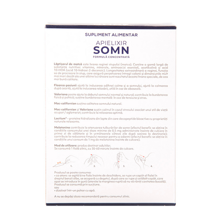 Apielixir Somn, 20 fiole x 10 ml, Albina Carpatina 817109