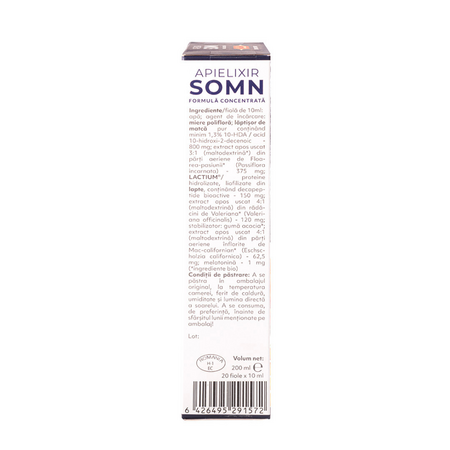 Apielixir Somn, 20 fiole x 10 ml, Albina Carpatina 817111