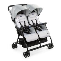 Carucior pentru gemeni Ohlala, Silver Cat, 0 luni+, Chicco