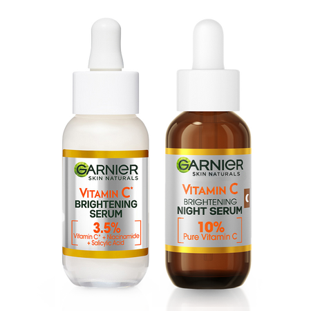 Pachet Serum cu Vitamina C Garnier Skin Naturals + Serum de noapte, 30 ml + 30 ml, Garnier 665544