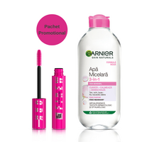 Pachet Apa Micelara Garnier Skin Naturals  + Mascara Maybelline New York Lash Sensational Firework, 400 ml + 10 ml, Loreal