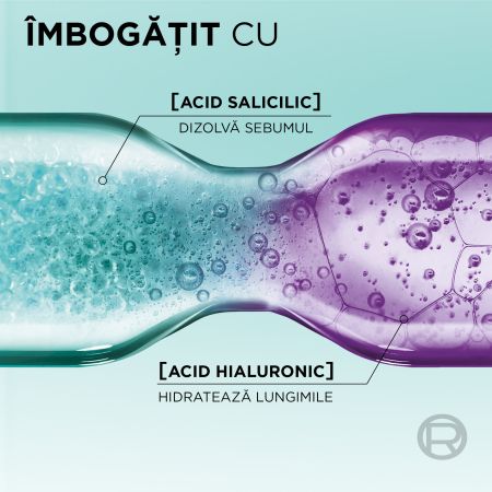 Pachet Sampon purificator pentru scalp si radacini grase Hyaluron Pure, 2x250 ml, Elseve 665651