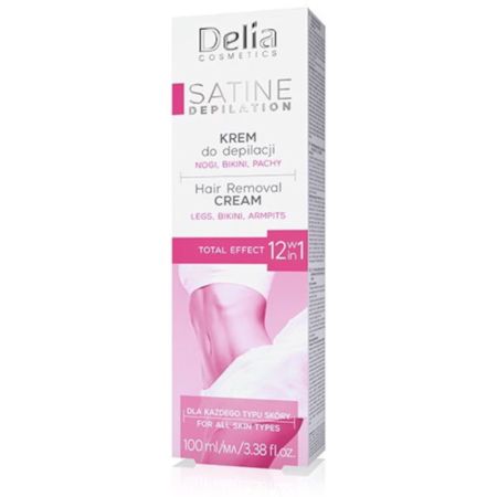 Crema depilatoare 12in1 Total Effect Satine, 100 ml, Delia Cosmetics