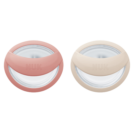 Set 2 suzete din silicon Mommy Feel, 0-9 luni, Rosu, Nuk 666199