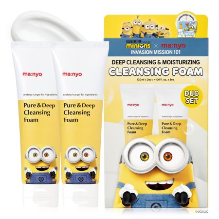 PURE & DEEP CLEANSING FOAM 2 X 120 ML MINIONS SET MC1F0103A