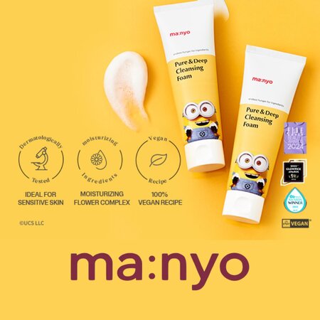 Set Minions Cleansing Foam Pure & Deep, 2 x 120 ml, Manyo 666246