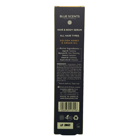 Serum Golden Honey & Argan Oil, Hair & Body, 100 ml, Blue Scents 778016