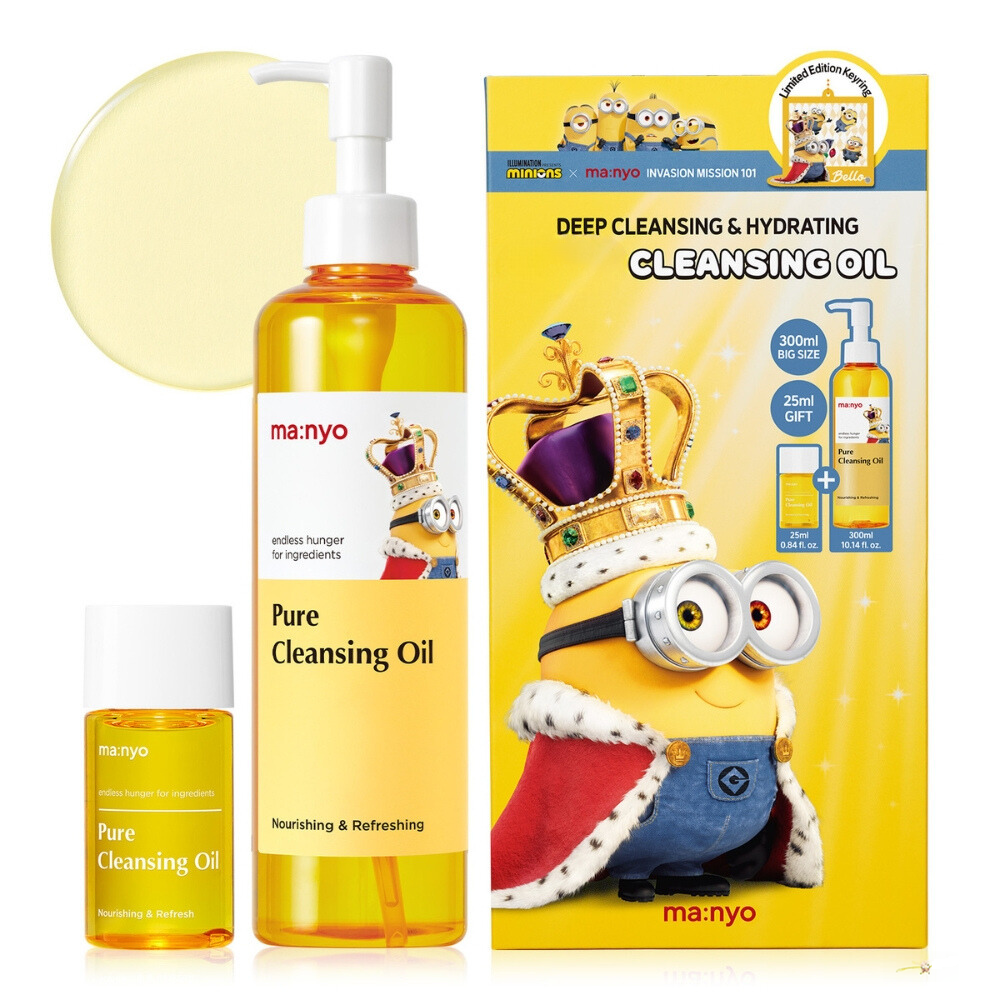 Set Minions Pure Cleansing Oil, 300 ml + 25 ml, Manyo