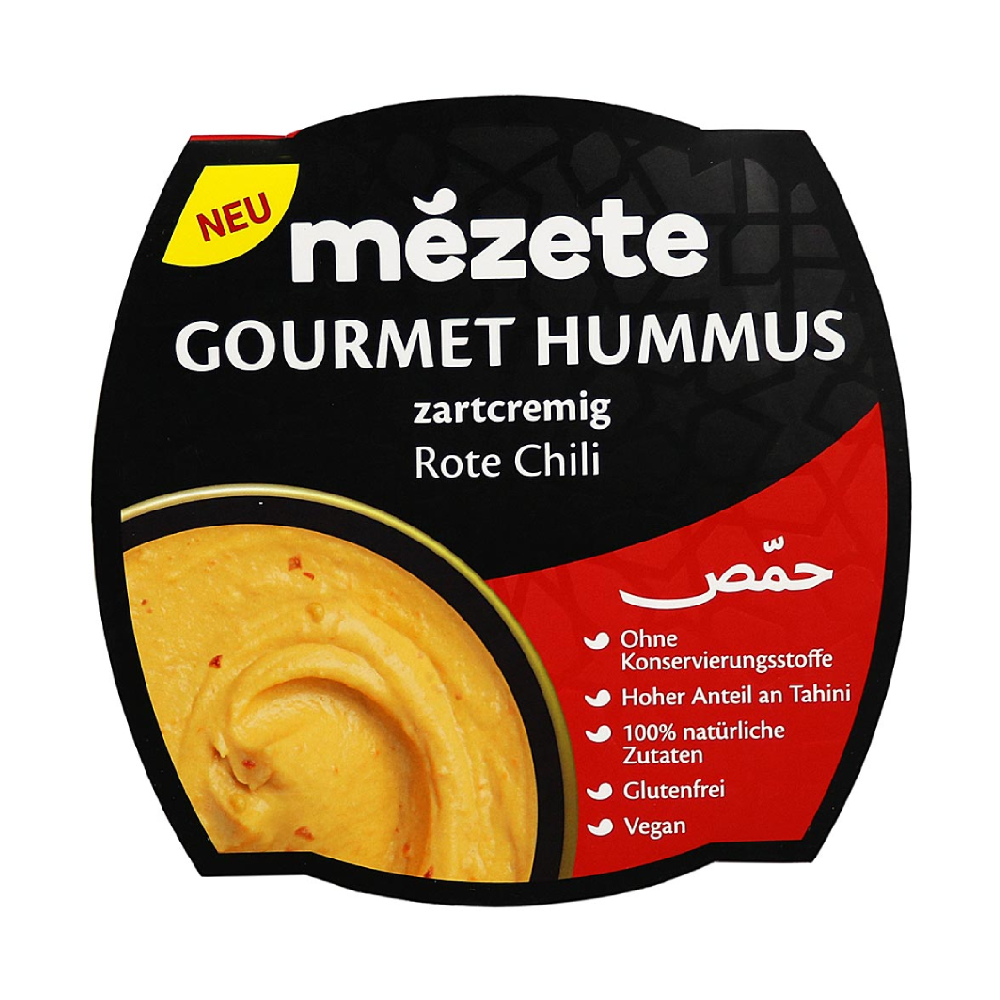 Hummus cu chilli rosu, 215 g, Mezete