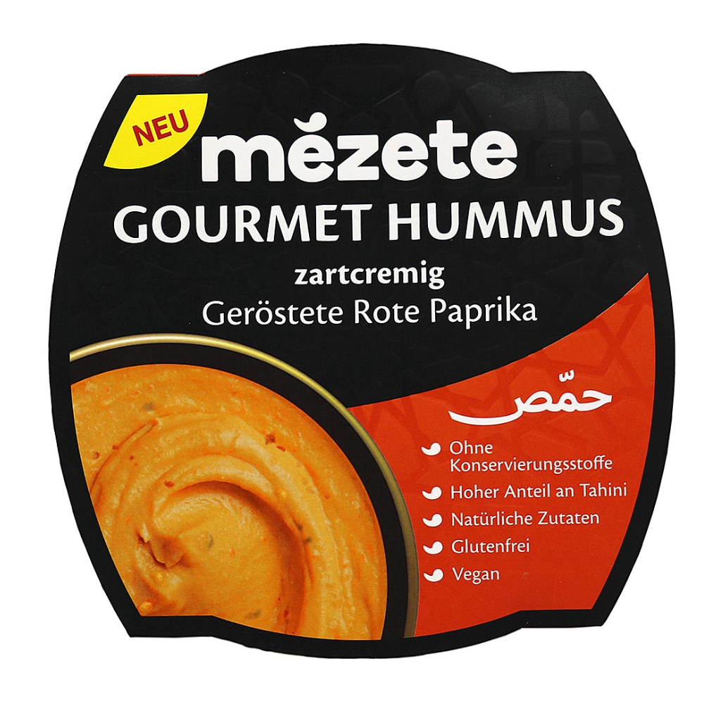 Hummus cu ardei rosu prajit, 215 g, Mezete