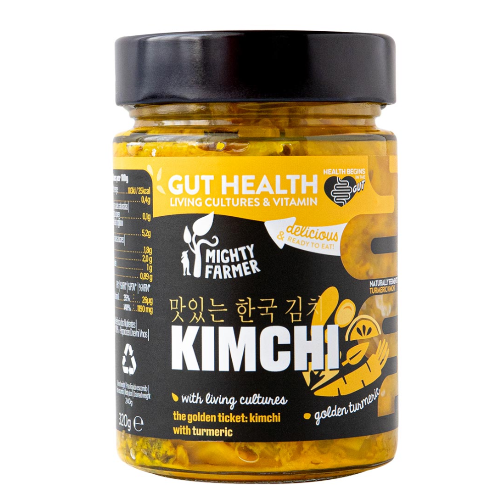 Kimchi cu turmeric, 320 g, Mighty Farmer