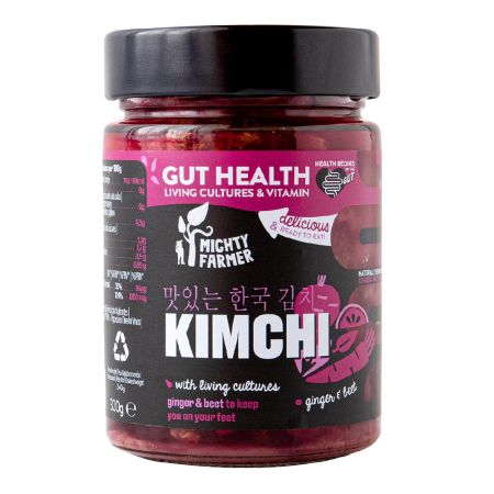 Kimchi cu sfecla rosie si ghimbir, 320 g, Mighty Farmer