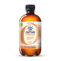 Bautura Bio Kombucha fara zahar Ghimbir si Lamaie, 400 ml, The GUTsy Captain