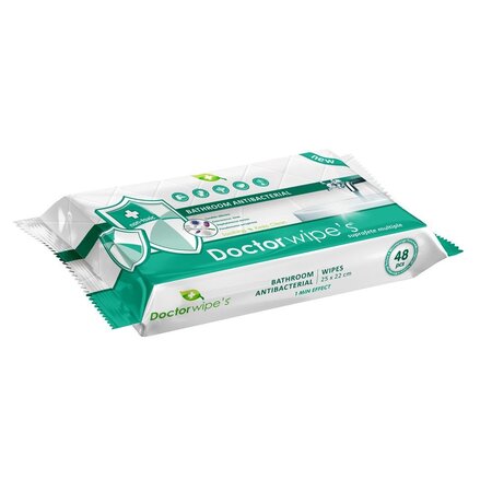 Servetele umede antibacteriene pentru baie, 48 bucati, Doctor Wipes 666860