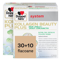 Pachet Kollagen Beauty Plus System, 30+10 flacoane, Doppelherz