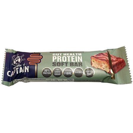 Baton proteic cu caramel sarat, 45 g, The GUTsy Captain