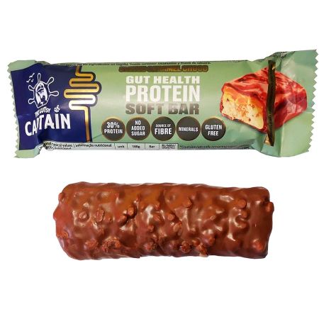 Baton proteic cu caramel sarat, 45 g, The Gutsy Captain 762929