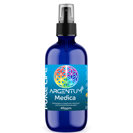 Argint nanocoloidal Argentum+ Medica, 120 ml, Pure Life
