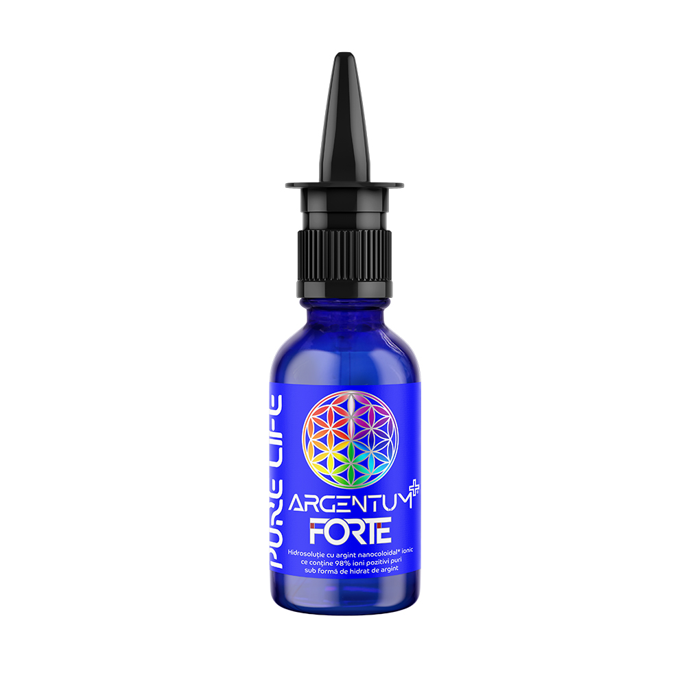 Argint nanocoloidal Argentum+ Forte, 30 ml, Pure Life