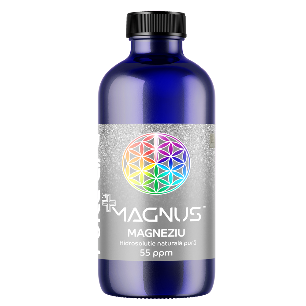 Hidrosolutie cu Magneziu m+ Magnus, 55 ppm, 240 ml, Pure Life