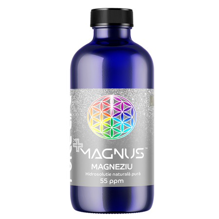 Hidrosolutie cu Magneziu m+ Magnus, 55 ppm, 240 ml, Pure Life