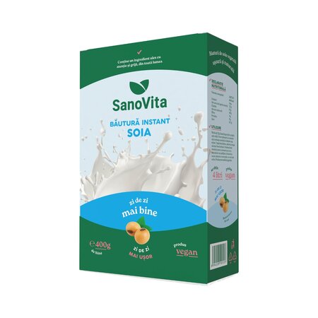 Bautura instant din soia, 400 g, Sanovita