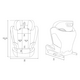 Scaun auto cu Isofix I-Size Mei, 100-150 cm, Black, Momi 667090