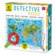 Puzzle Harta animalelor Detective, +6 ani, 108 piese, Ludattica 667142