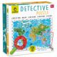 Puzzle Harta animalelor Detective, +6 ani, 108 piese, Ludattica 667141