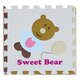 Covoras Puzzle Ursulet Fetita, 92 x 92 cm, +3 ani, Babygreat 667560