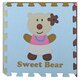 Covoras Puzzle Ursulet Fetita, 92 x 92 cm, +3 ani, Babygreat 667559