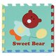 Covoras Puzzle Ursulet Baietel, 92 x 92 cm, +3 ani, Babygreat 667585