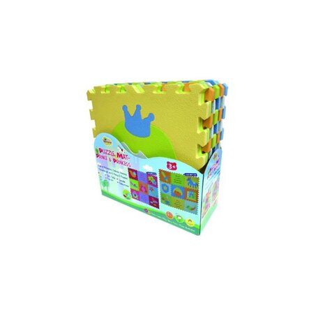 Covoras Puzzle Printul din taramul fermecat, 92 x 92 cm, +3 ani, Babygreat 667614