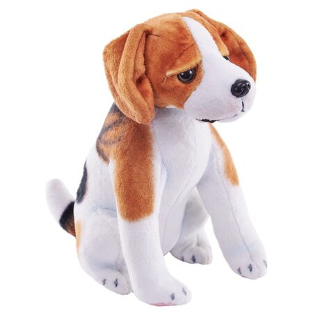 Jucarie de plus Catel cu sunet, 14 cm, Beagle