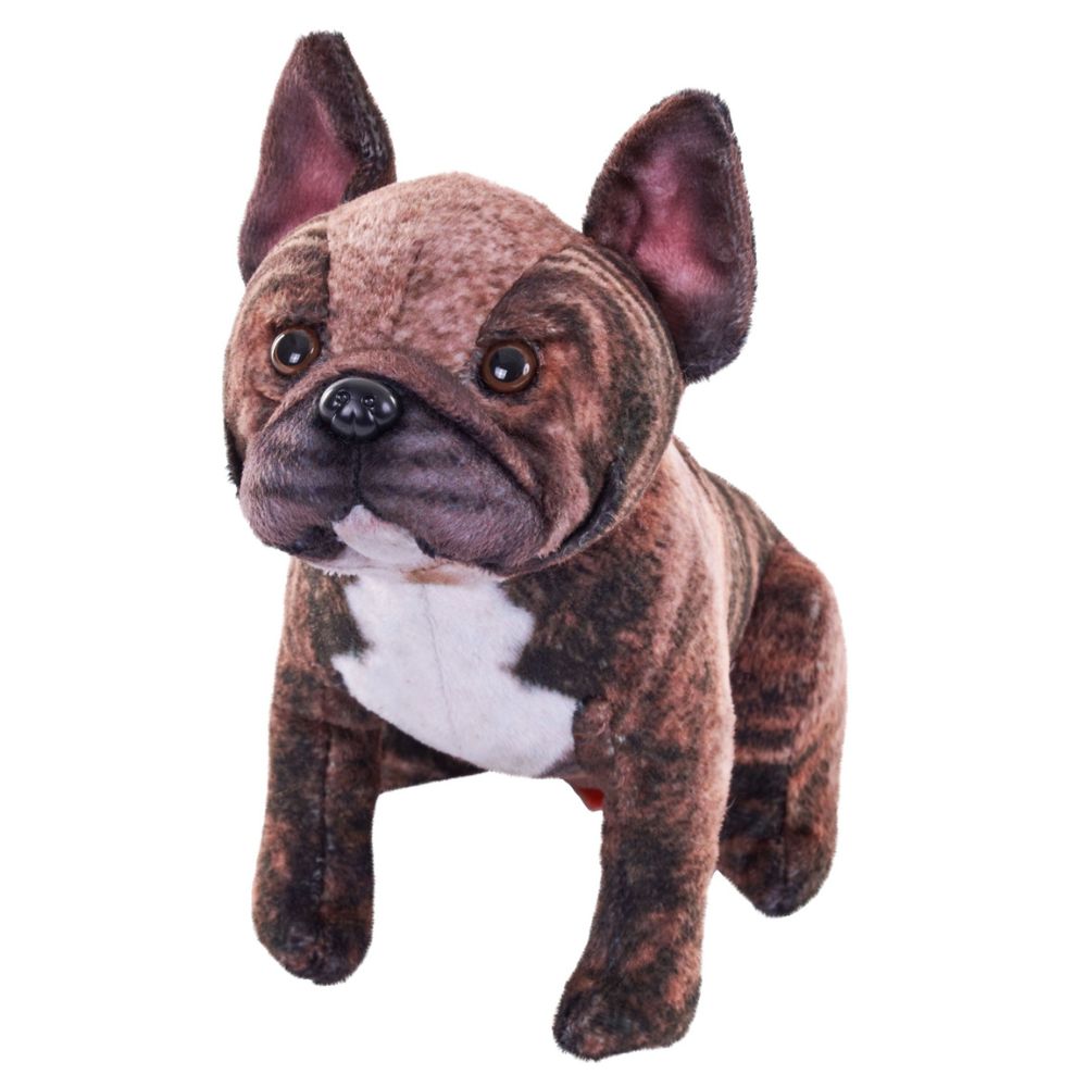 Jucarie de plus Catel cu sunet, 14 cm, French Bulldog, Wild Republic