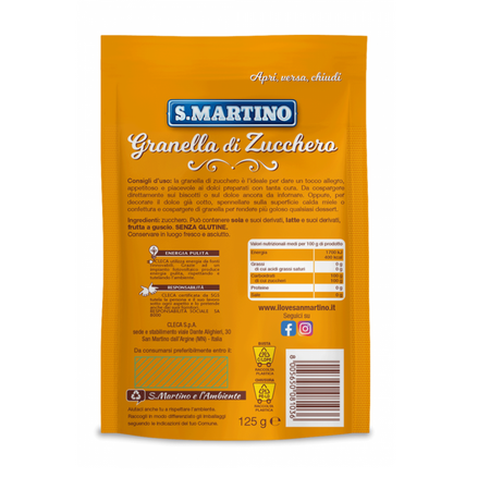 Zahar granulat pentru decor fara gluten, 125 g, S.Martino 667877