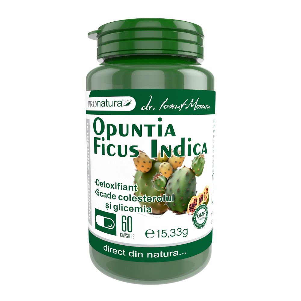 Opuntia Ficus Indian, 60 capsule, Pro Natura