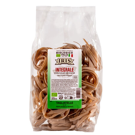 Paste bio Tagliatelle din grau integral, 500 g, Iris