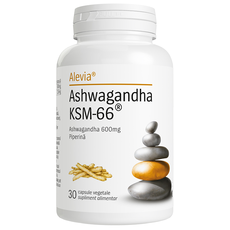 Ashwagandha KSM, 66 600mg, 30 capsule, Alevia