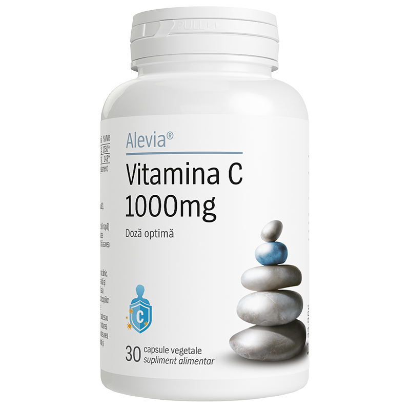 Vitamina C, 1000mg, 30 capsule vegetale, Alevia