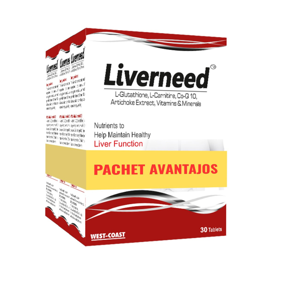 Pachet Avantajos Liverneed, 3x30 capsule, West Coast Pharmaceuticals