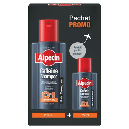Pachet Sampon Caffeine C1, 250 ml + 75 ml, Alpecin