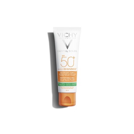 Crema matifianta anti-stralucire 3 in1 cu SPF50 Capital Soleil, 50 ml, Vichy 555628